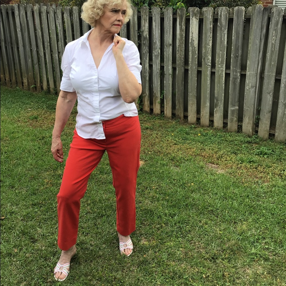 Talbots blood orange pants